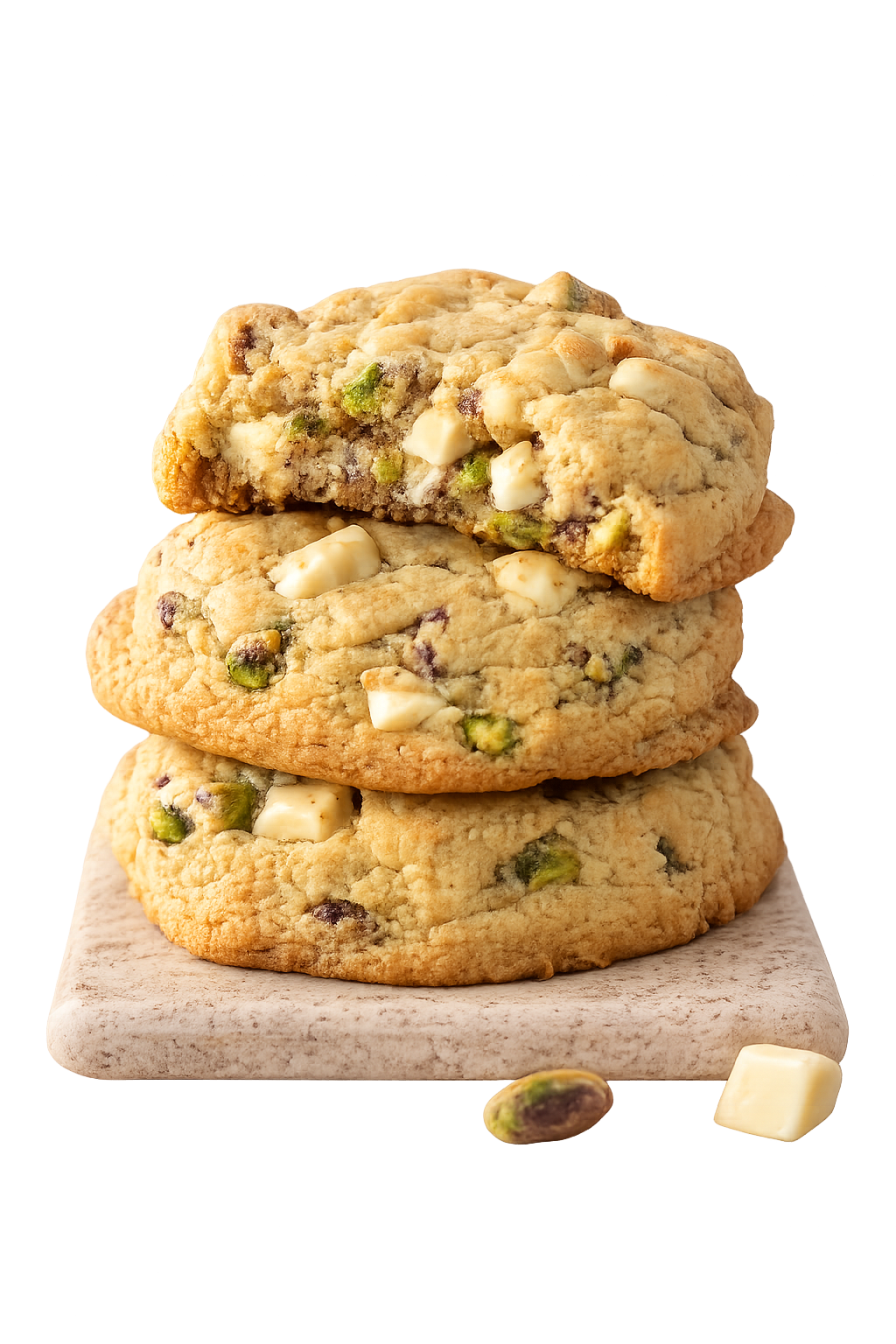 VANILLA, WHITE CHOCOLATE, PISTACHIO PROTEIN COOKIE MIX. click for details